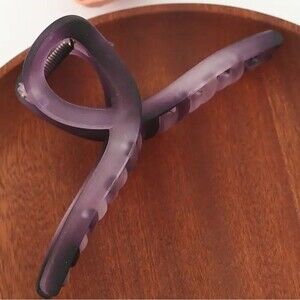 NWOT Purple Clear Ombre Large Hair Clasp